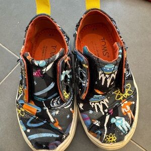 TOMS Kids Space Adventure Black Sneakers